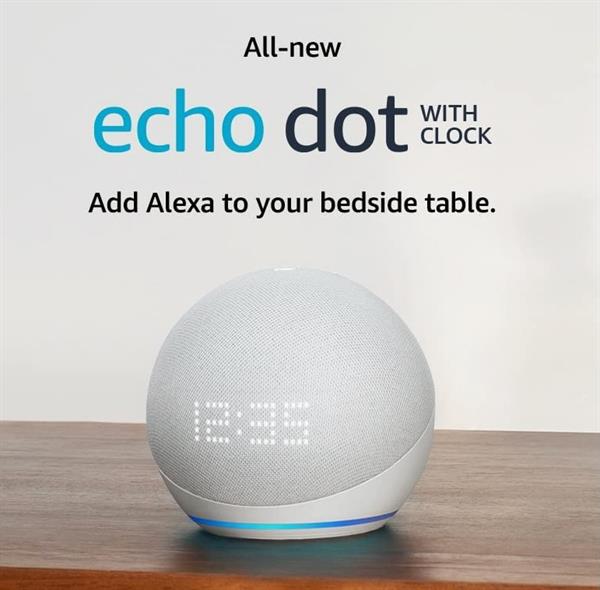eBookReader Amazon Echo Dot 5th gen hvid med ur